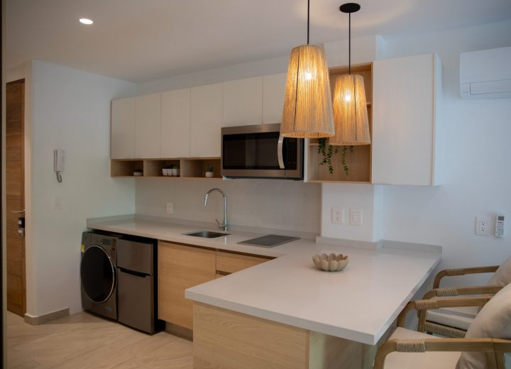 Studio with mountain view