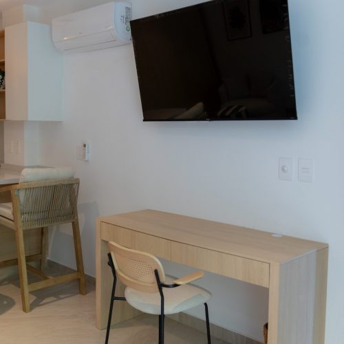 Studio with mountain view