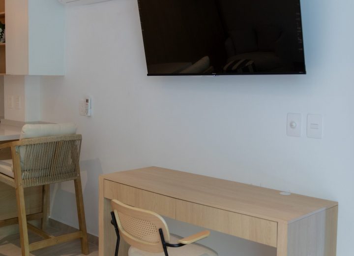 Studio with mountain view