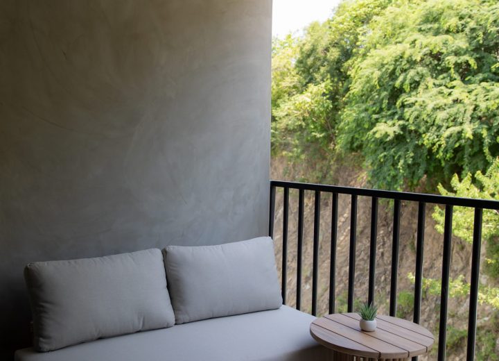 Studio with mountain view